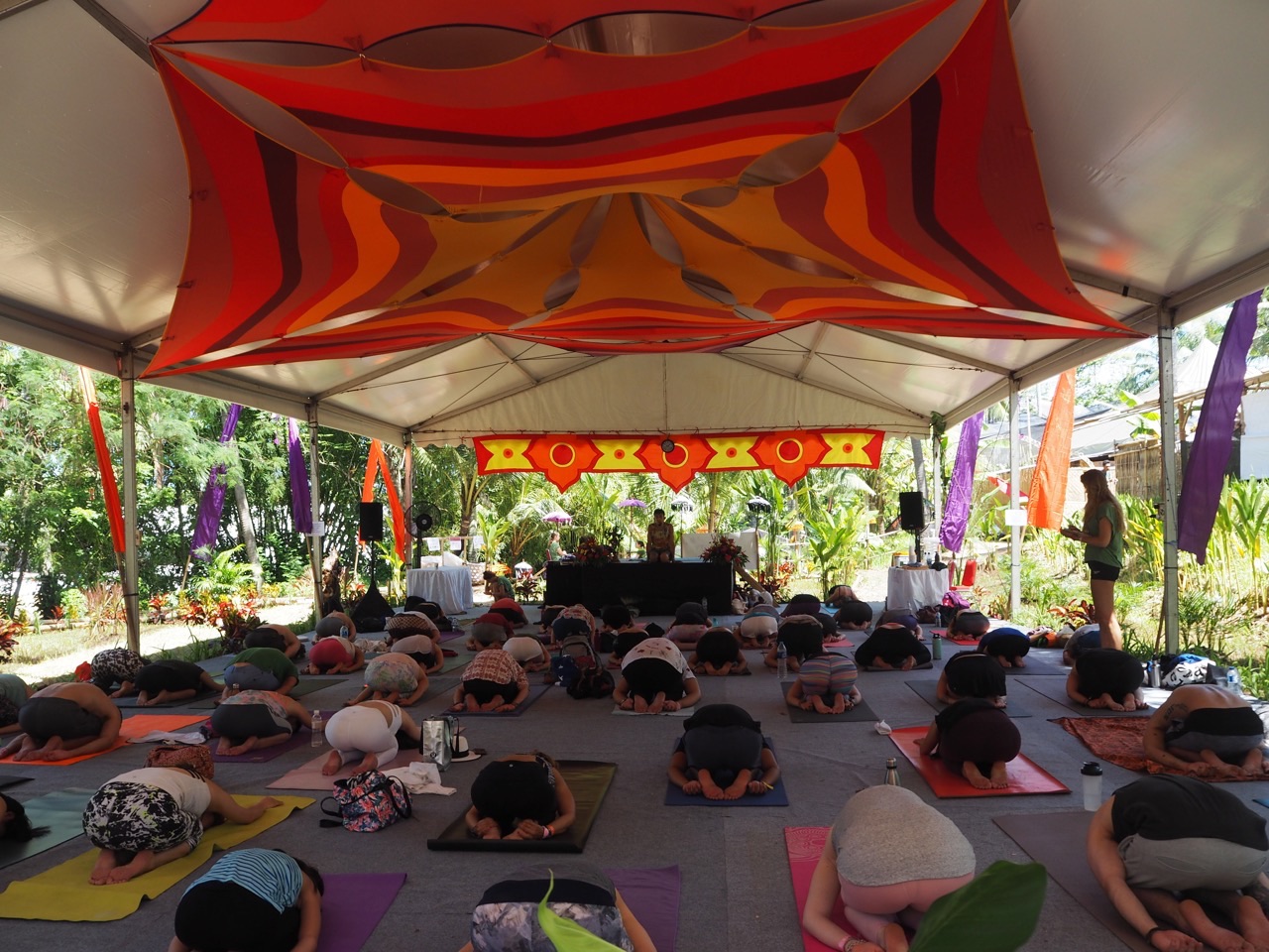 Yoga at Volunteering at Bali Spirit Festival