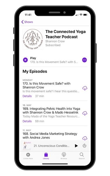 The Connected Yoga teacher Podcast