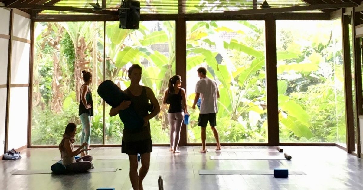 A yoga studio in Bali